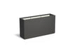 Adezz Carrez Plantenbak Polyester Rechthoek 150 x 40 x 80 cm Zwartgrijs