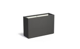 Adezz Carrez Plantenbak Polyester Rechthoek 120 x 40 x 80 cm Zwartgrijs