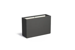 Adezz Carrez Plantenbak Polyester Rechthoek 120 x 40 x 80 cm Zwartgrijs