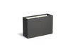 Adezz Carrez Plantenbak Polyester Rechthoek 120 x 40 x 80 cm Zwartgrijs