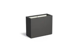 Adezz Carrez Plantenbak Polyester Rechthoek 100 x 40 x 80 cm Zwartgrijs
