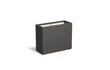 Adezz Carrez Plantenbak Polyester Rechthoek 100 x 40 x 80 cm Zwartgrijs