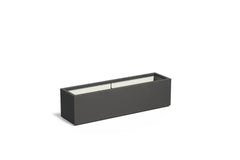 Adezz Carrez Plantenbak Polyester Rechthoek 150 x 40 x 40 cm Zwartgrijs