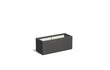 Adezz Carrez Plantenbak Polyester Rechthoek 100 x 40 x 40 cm Zwartgrijs