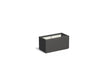 Adezz Carrez Plantenbak Polyester Rechthoek 80 x 40 x 40 cm Zwartgrijs