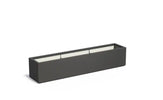Adezz Carrez Plantenbak Polyester Rechthoek 200 x 40 x 40 cm Zwartgrijs
