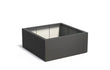 Adezz Carrez Plantenbak Polyester Vierkant 140 x 140 x 60 cm Zwartgrijs