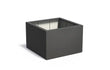 Adezz Carrez Plantenbak Polyester Vierkant 120 x 120 x 80 cm Zwartgrijs
