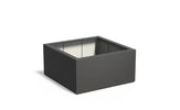 Adezz Carrez Plantenbak Polyester Vierkant 120 x 120 x 60 cm Zwartgrijs