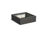 Adezz Carrez Plantenbak Polyester Vierkant 120 x 120 x 40 cm Zwartgrijs