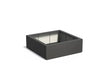 Adezz Carrez Plantenbak Polyester Vierkant 120 x 120 x 40 cm Zwartgrijs