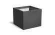 Adezz Carrez Plantenbak Polyester Vierkant 120 x 120 x 100 cm Zwartgrijs