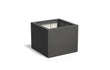Adezz Carrez Plantenbak Polyester Vierkant 100 x 100 x 80 cm Zwartgrijs