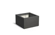 Adezz Carrez Plantenbak Polyester Vierkant 100 x 100 x 60 cm Zwartgrijs