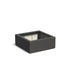 Adezz Carrez Plantenbak Polyester Vierkant 100 x 100 x 40 cm Zwartgrijs