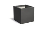 Adezz Carrez Plantenbak Polyester Vierkant 100 x 100 x 100 cm Zwartgrijs
