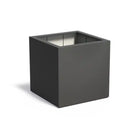 Adezz Carrez Plantenbak Polyester Vierkant 100 x 100 x 100 cm Zwartgrijs