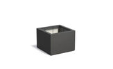 Adezz Carrez Plantenbak Polyester Vierkant 80 x 80 x 60 cm Zwartgrijs