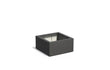 Adezz Carrez Plantenbak Polyester Vierkant  80 x 80 x 40 cm Zwartgrijs