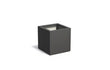 Adezz Carrez Plantenbak Polyester Vierkant 70 x 70 x 70 cm Zwartgrijs