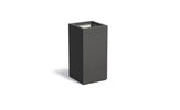 Adezz Carrez Plantenbak Polyester Vierkant 50 x 50 x 100 cm Zwartgrijs