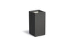 Adezz Carrez Plantenbak Polyester Vierkant 50 x 50 x 100 cm Zwartgrijs