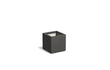 Adezz Carrez Plantenbak Polyester Vierkant 50 x 50 x 50 cm Zwartgrijs