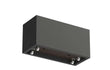Adezz Carrez Plantenbak Polyester Rechthoek met wielen 120 x 50 x 60 cm Zwartgrijs
