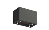 Adezz Carrez Plantenbak Polyester Rechthoek met wielen 90 x 50 x 60 cm Zwartgrijs