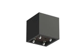 Adezz Carrez Plantenbak Polyester Vierkant met wielen 60 x 60 x 60 cm Zwartgrijs
