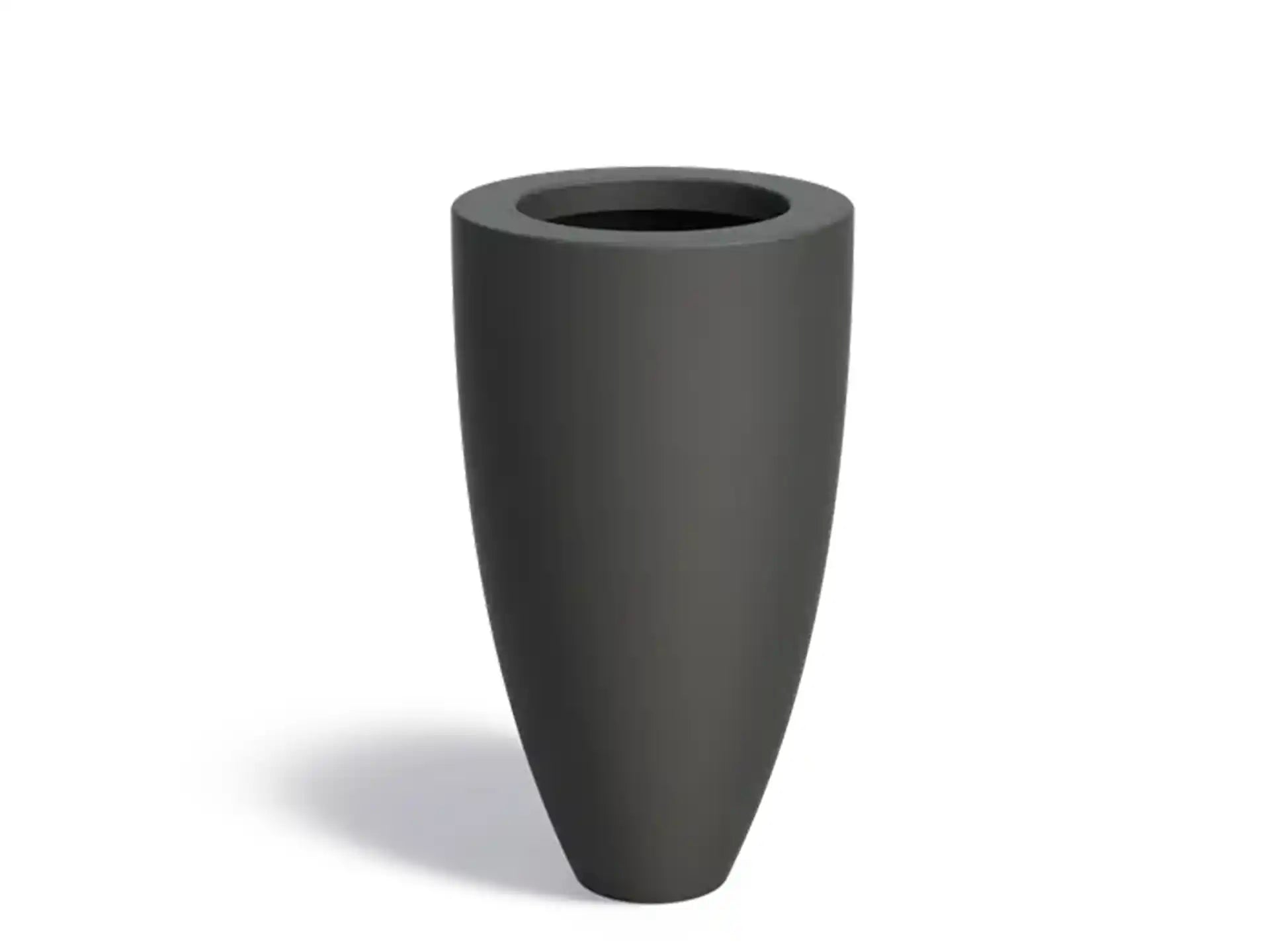 Adezz Canna Plantenbak Polyester Rond 50 x 50 x 90 cm Zwartgrijs