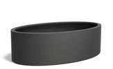 Adezz Ellipse Plantenbak Polyester Ovaal 200 x 120 x 60 cm Zwartgrijs