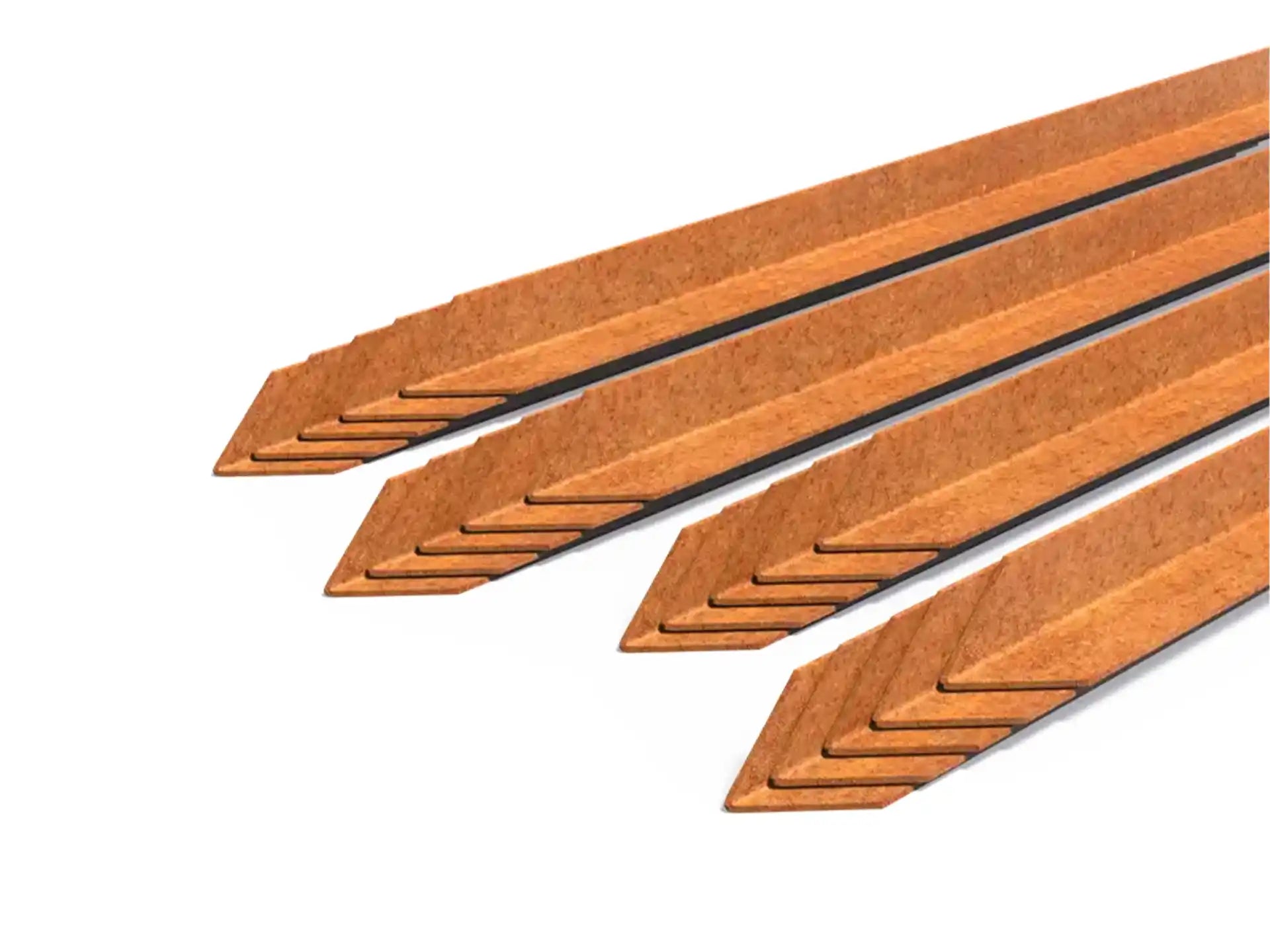Adezz Kantopsluiting cortenstaal accesoires Piketpalen 30 x 30 x 600 mm - 20 stuks