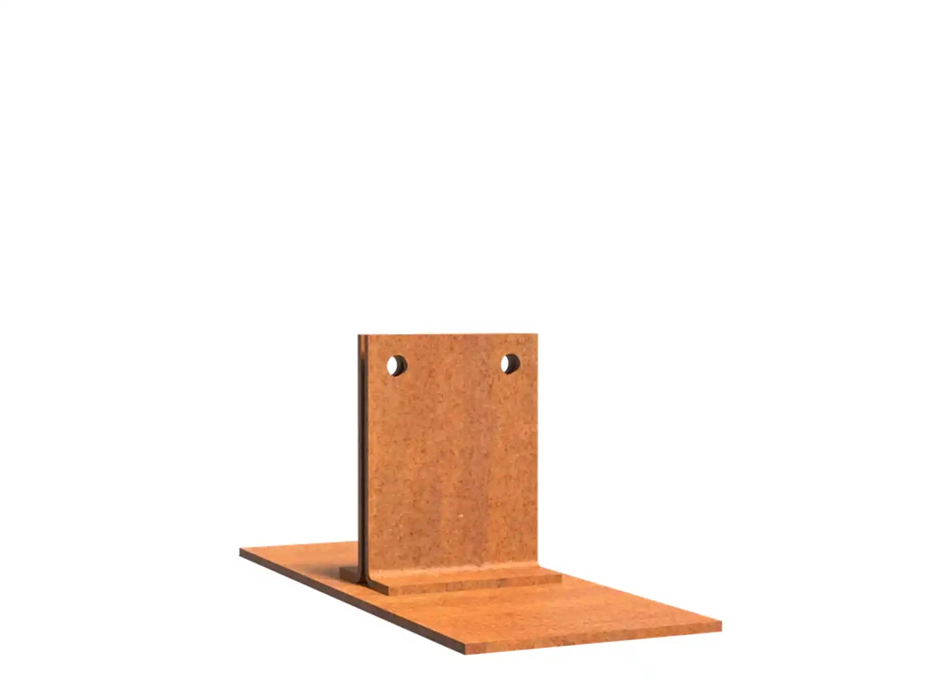 Adezz Kantopsluiting cortenstaal accesoires Piketpalen 200 x 80 x 83 mm