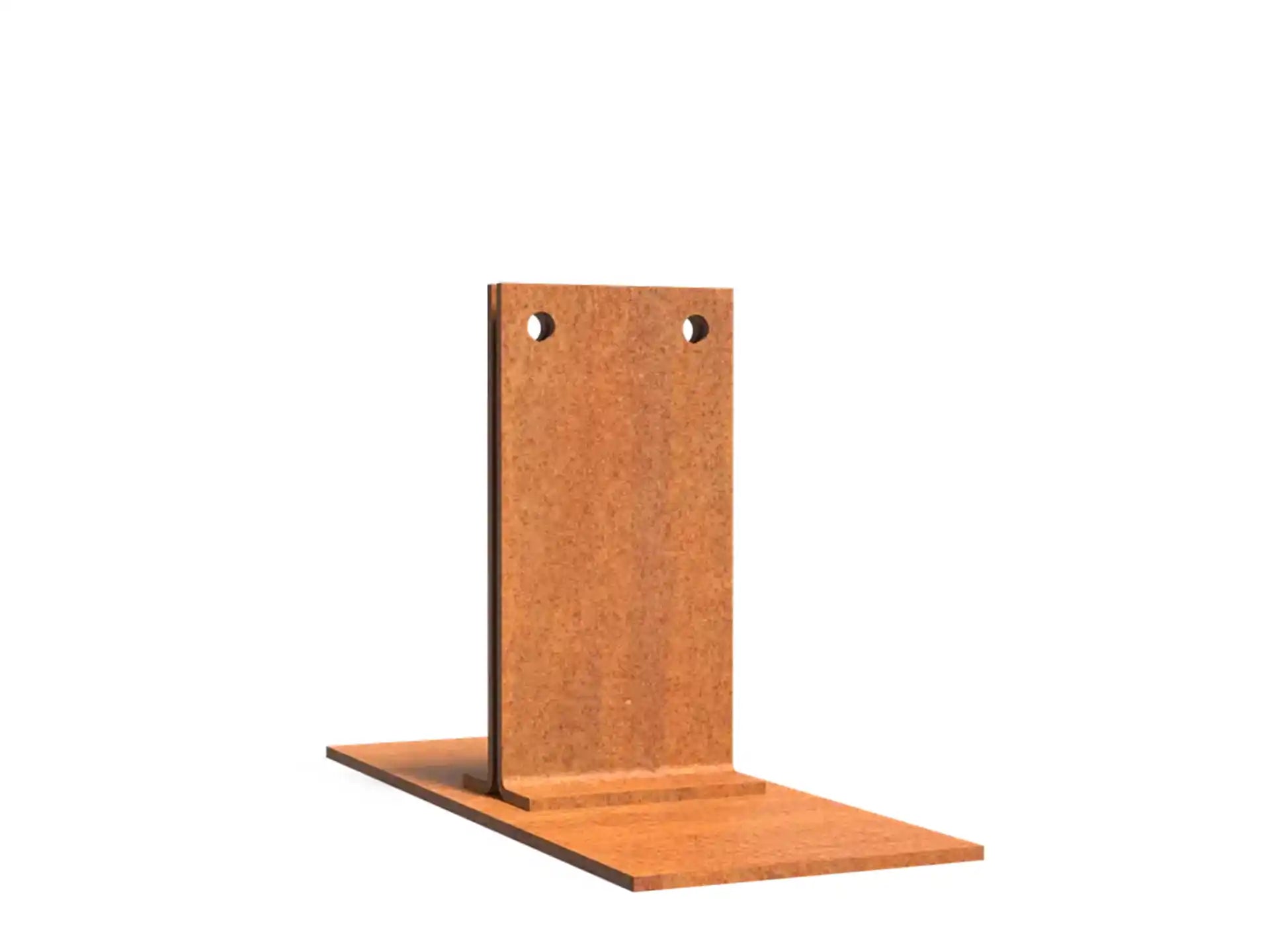 Adezz Kantopsluiting cortenstaal accesoires Piketpalen 200 x 80 x 123 mm