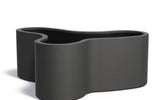 Adezz Organ Plantenbak Polyester Rond Organisch 161 x 133,5 x 60 cm Zwartgrijs