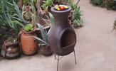 Sol-y-Yo Barbecue terrashaard Acapulco bruin ø46/100 cm | Mexico Trade