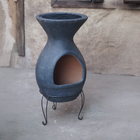 Sol-y-Yo Barbecue terrashaard Acapulco grijs ø46/100 cm | Mexico Trade