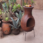 Sol-y-Yo Barbecue terrashaard Acapulco rood ø46/100 cm | Mexico Trade