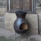 Sol-y-Yo Chimenea Mexicaanse terracotta kachel Barbecue Jumbo (bruin) | Mexico Trade