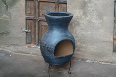 Sol-y-Yo Chimenea Mexicaanse tuinhaard Barbecue XL (grijs) | Mexico Trade
