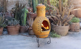 Sol-y-Yo Mexicaanse Chimenea tuinhaard met zon 46 x 106 Madrid - Geel | Mexico Trade