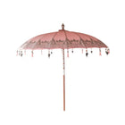 Todo Bien - Bali parasol 250 cm - Roze - Half zilveren beschildering