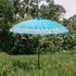 Todo Bien - Bali parasol 250 cm - Zeeblauw - Half zilveren beschildering