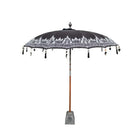 Todo Bien - Bali parasol 250 cm - Zwart - Half zilveren beschildering