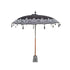 Todo Bien - Bali parasol 180 cm - Zwart - Half zilveren beschildering